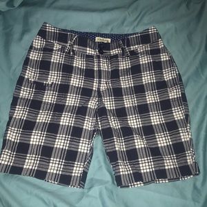 Blue/White Plaid shorts